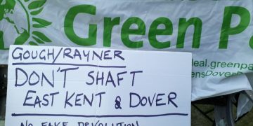 "No fake devolution" sign